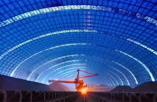 滨州亿优钢构工程师为您解析原料场封闭技术的特点和类型